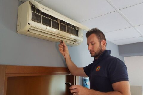 Pulizia climatizzatori prima e dopo